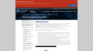 Assessing Student Learning Online