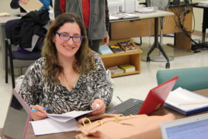 students in writing center