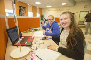 emcc students studying in the success center